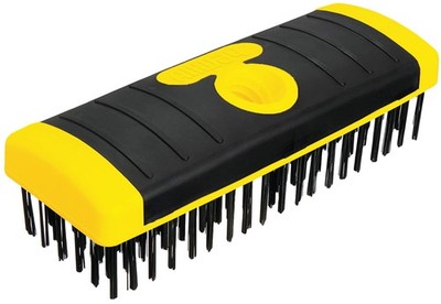 Allway Tools Heavy Duty 6x19 Carbon Steel Wire Brush with Soft Grip and Pole ...
