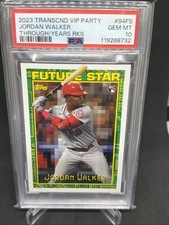 2023 Topps Transcendent Collection VIP Jordan Walker RC 23/100 PSA 10 Cardinals