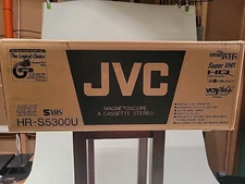 JVC HR-S5300 S-VHS VCR Player Recorder Hi-Fi Stereo 4-Head Tested Works