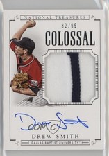 2015 National Treasures College Colossal Signatures 32/99 Drew Smith Auto 0r5l