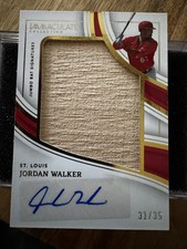 2023 PANINI IMMACULATE JORDAN WALKER JUMBO BAT SIGNATURES AUTO #31/35 CARDINALS