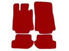 Fußmatten, Autoteppiche für Mercedes CL C215 coupe 1999-2006, Rot x14 Rand