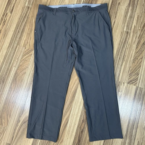 Adidas Adi Advantage Pantaloni da Golf Uomo 40x30 Grigio Performance Tech Casual Chino