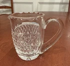 VTG Waterford Crystal Creamer Small Pour Pitcher Irish Cut Pattern