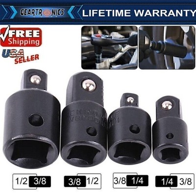 1 Set 3/8'' to 1/4'' 1/2 inch Drive Ratchet SOCKET ADAPTER REDUCER Air Impact