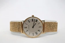 Vintage Le Coultre 33mm Dial 18k-14k Gold Watch, Combined Weight 48.0 Grams