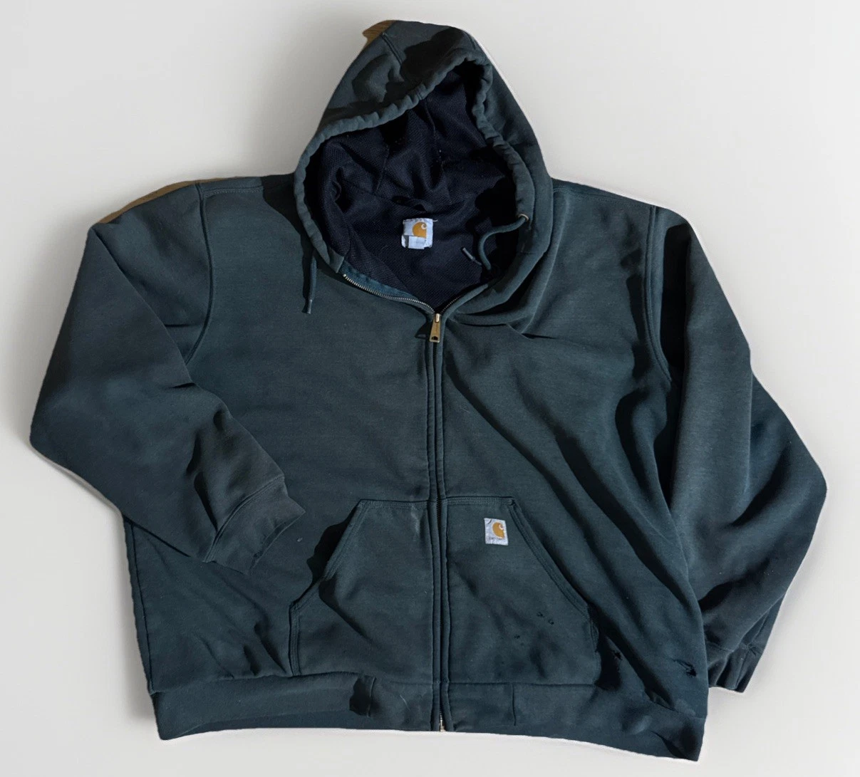 Carhartt Rain Defender Rutland Thermal-Lined Sweatshirt Hoodie Zip Men 2XL Green