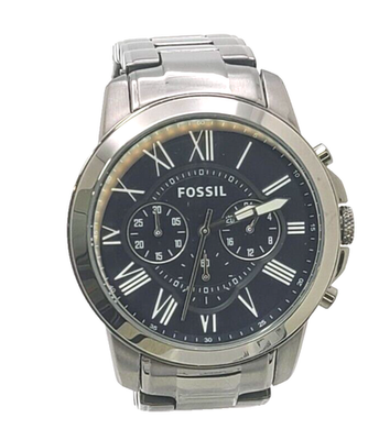 Fossil Men's FS4831 Grant Chronograph Smoke-Tone Stainless Steel