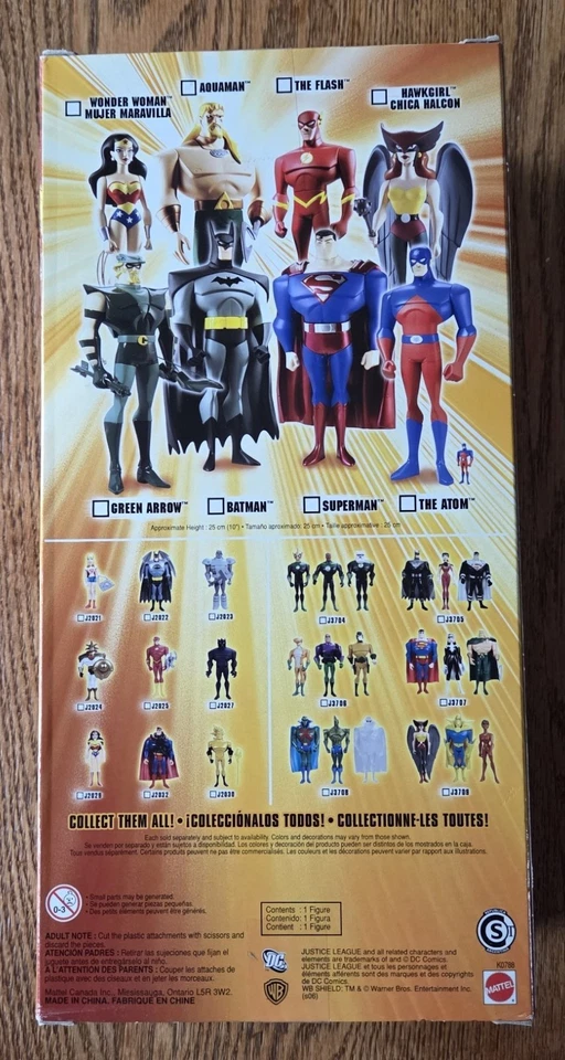 NEW DC SUPERMAN JUSTICE LEAGUE UNLIMITED FIGURE 10" SILVER LOGO & BELT 2005 NEW - Image 4 of 4