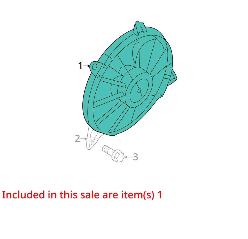 Conjunto de motor ventilador de refrigeración radiador eléctrico Dodge Journey 2009-2020 FJ2ZM Foto 2 de 3