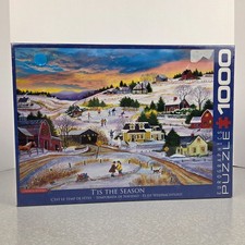 Eurographics Jigsaw Puzzle Christmas Village T'is the Season 1000 Piece New