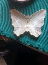 Andrea by Sadek  Butterfly Nesting  Dish   Cute w Gold 1 Pc 