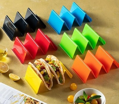 Taco Halterständer Für Mexikanische Tortillas, 3 Farben, 17*10*5,8cm, Food-Safe