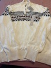 Men’s St John’s Bay Sweater Eggnog Chest Stripe Sz Large NWT — photo 3