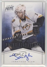 2011-12 Panini Prime Prime Signatures 50/99 Jonathon Blum #34 Auto 1o3
