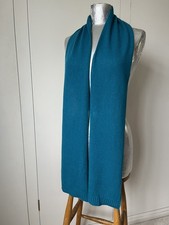 M&S Autograph 100% Pure Cashmere Knitted Scarf Teal