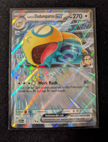 Larry's Dudunsparce ex 164/217 Ascended Heroes Double Rare Pokemon Card