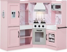 Best Choice Products Pretend Play Corner Kitchen, Ultimate Interactive Wooden Ki