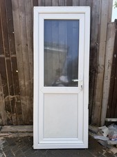White uPVC External Front/Back Door – Good Condition