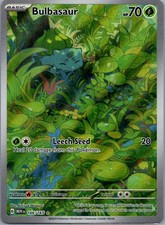 Bulbasaur tcg SV: Scarlet & Violet 151 #166/165 on eBay