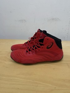 Asics Split Elite Mens Wrestling Shoes Red Black F460623 Size 12