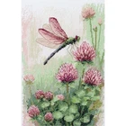 Counted Cross Stitch Kit Dragonfly DIY Abris Art