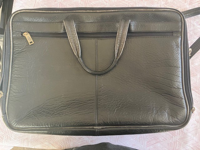 Black Multi Compartment Attache Case 17x11x3 - image 6