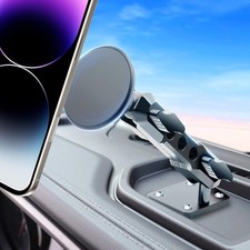 for Jeep 2024 2025 2026 Wrangler JL JLU Gladiator JT 4XE Phone Mount, Magsafe...
