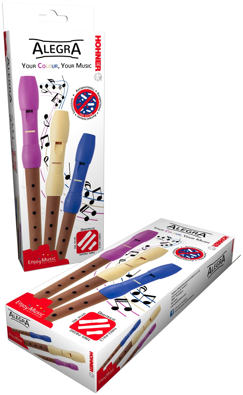 HOHNER 95852 BL Alegra C-Sopran Birnbaum deutsch