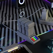 3-Way Fast Charging Hub Charger Dock For DJI Mini 3 Drone Battery USB/Type-C