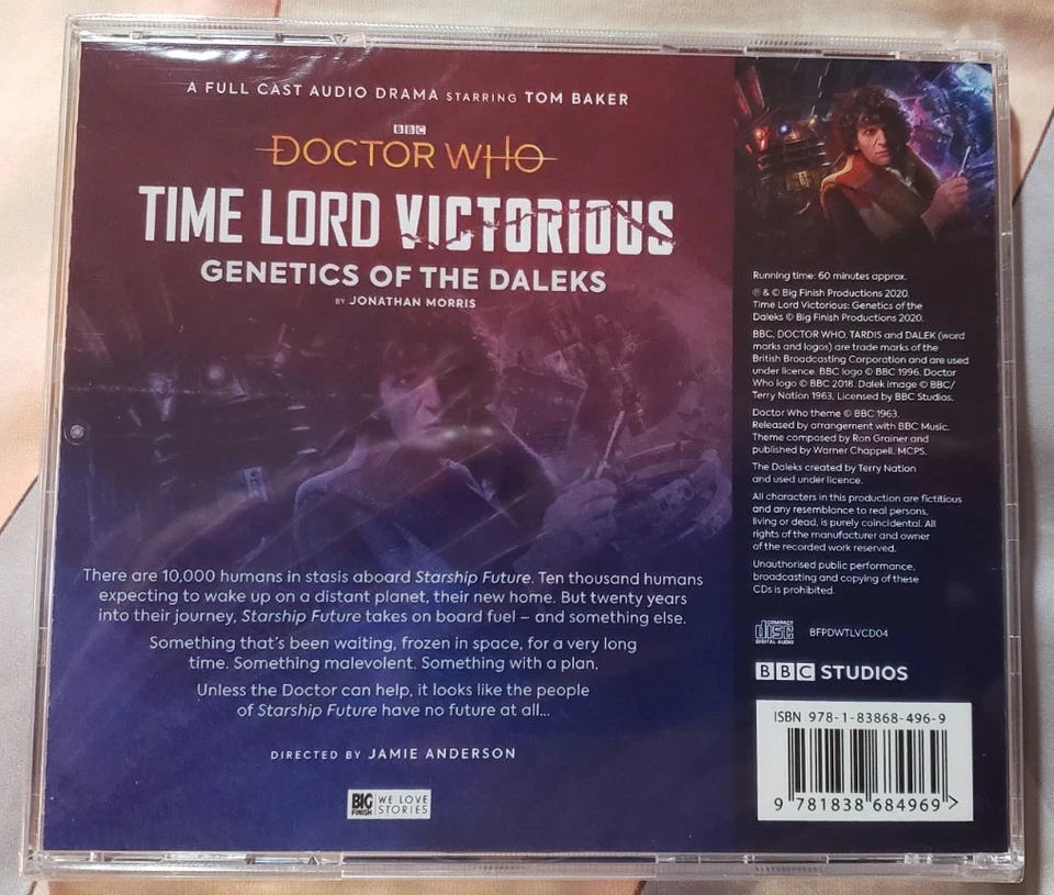 Doctor Who: Time Lord Victorious Genetics Of The Daleks Audio CD BBC Big Finish - Image 2 of 2