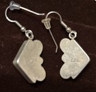 Vintage Southwestern Bohemian Lapis Lazuli Sterling Silver Dangle Earrings — photo 2