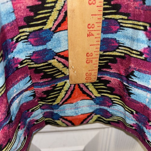 Chris McLaughlin Dress 10 Bright Multi Colored Buttons & Tucked Front W Pockets - Picture 9 of 13