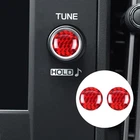 Red Real Carbon Fiber GPS Tune Vol Knob Trim Cover Fits WRX Outback Forester