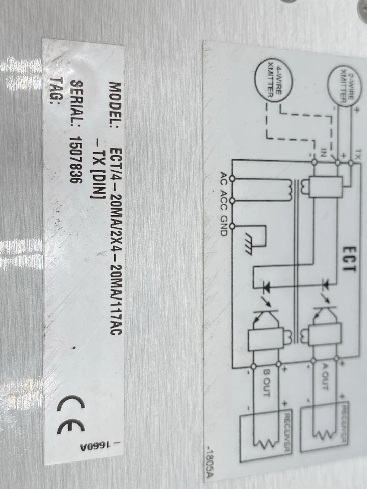 ECT ECT/4-20MA/2X4-20MA/117AC Signal Isolator and Converter - Image 2 of 4