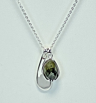 Kit Heath Labradorite Double Pendant Necklace Sterling Silver 18'' NWT