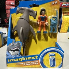 IMAGINEXT Hammerhead Shark & Snorkeler Figure , NEW  SHARK PATROL
