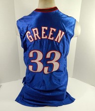 2002-03 Philadelphia 76ers Willie Green #33 Game Issued Blue Jersey 46 886
