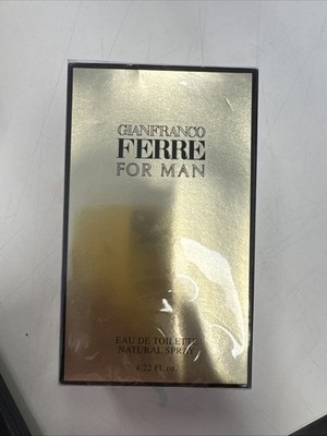 Gianfranco FERRE For MAN 4.2oz-125ml EDT Spray NEW SEALED BOX DISCONTINUED RARE 