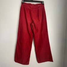 Vintage 70's 80's Levi's Corduroy Pants Women's 28 Red Wide Leg Skater Festival