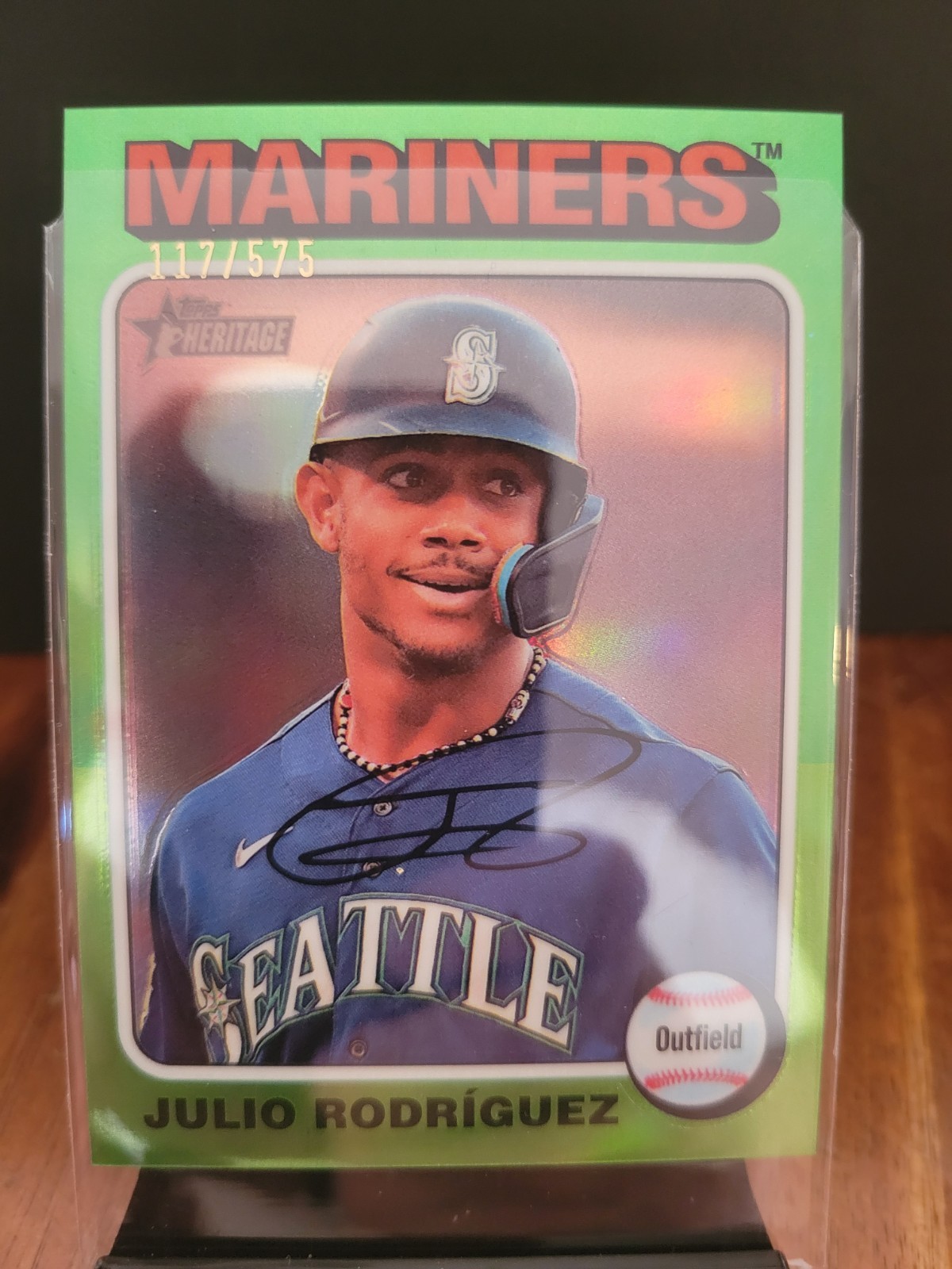 2024 Topps Heritage - Julio Rodriguez #286 Chrome Refractor 117/575