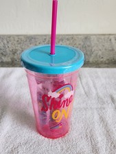 Jojo Siwa Tumbler Set Lip Gloss  Nail Polish/New/Pink/Shine On