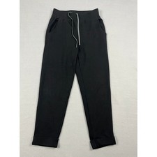 Varley DoubleSoft The Turn Up Cuff Pant 26" Black Sweatpants VAR02582 Women's S