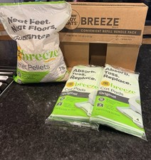 Tidy Cats Breeze Litter System Refill Bundle w/ 8 Breeze Pads 7lb Pellets