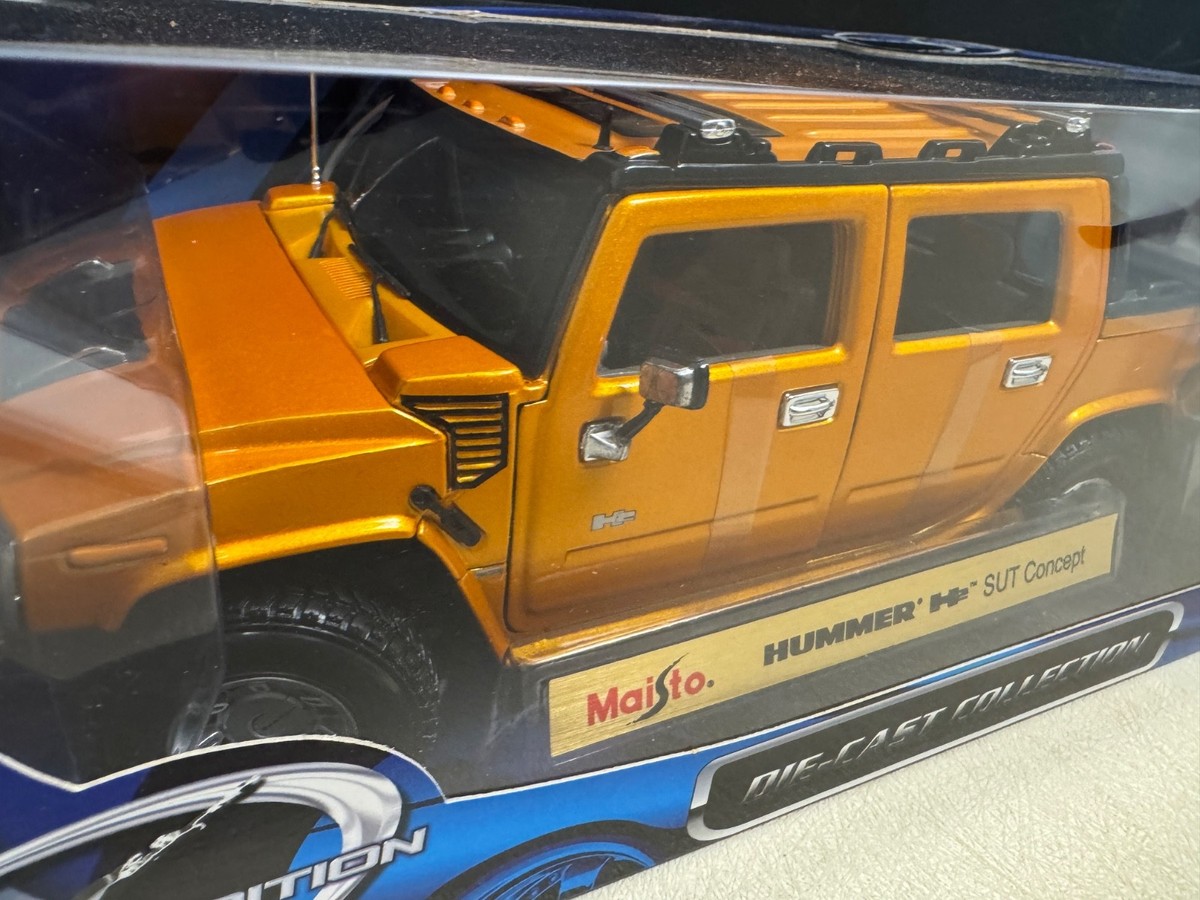 Maisto Special Edition Orange HUMMER H2 SUT Concept 1:18 Diecast