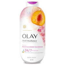 Olay Fresh Radiance Body Wash with Essence of Peach and Cherry Blossom VitaminB3