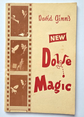 New Dove Magic By David Ginn Vintage Dove Magic Book 1972