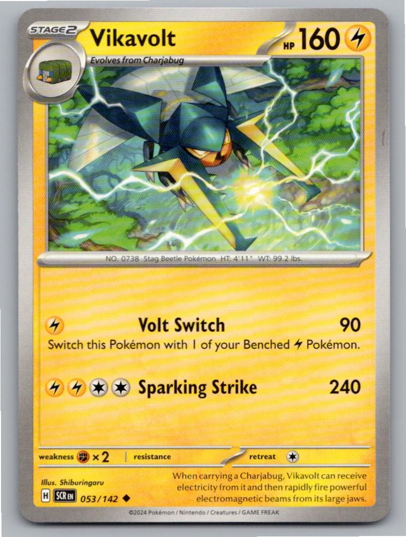 2024 POKEMON VIKAVOLT STELLAR CROWN 53/142 UNCOMMON NM A36362 FREE S&H
