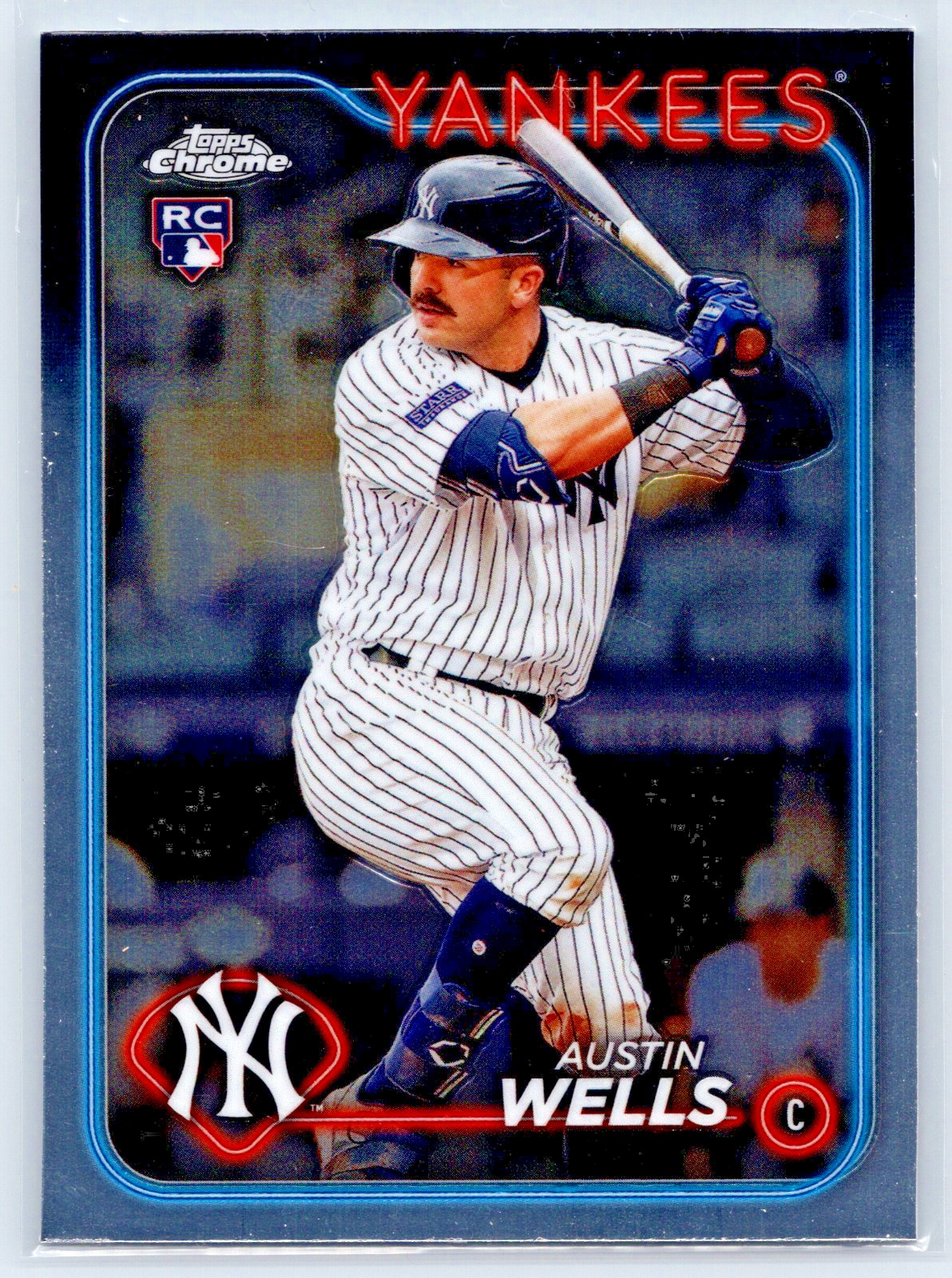 2024 Topps Chrome - Austin Wells #281 (RC) Yankees
