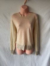 Vic And Bert Top Size 2 Beige Long Sleeve Shirt